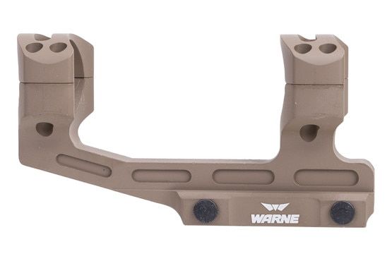 Warne 1.9” Super High 30mm MSR Mount has steel hardware.